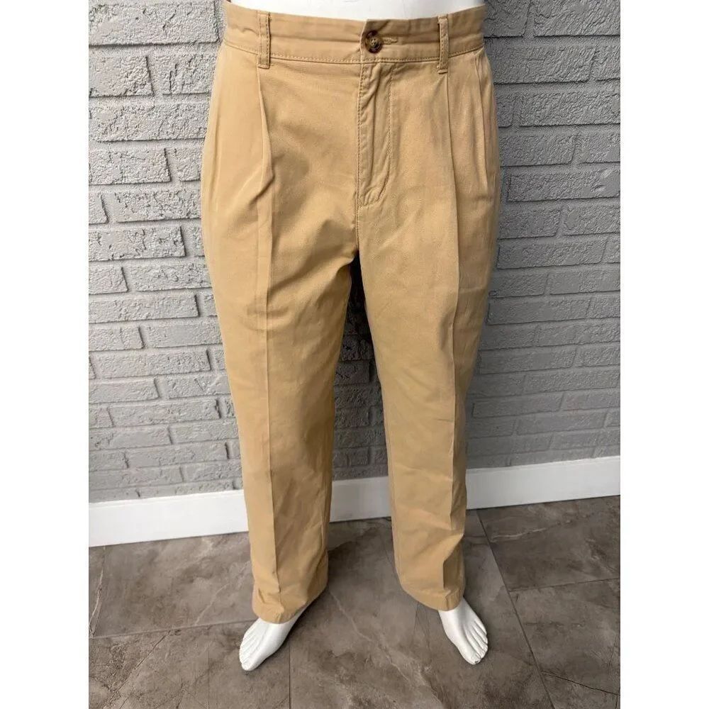 Tommy Hilfiger Men’s Pleated Khaki Chino Pants Size 34-32